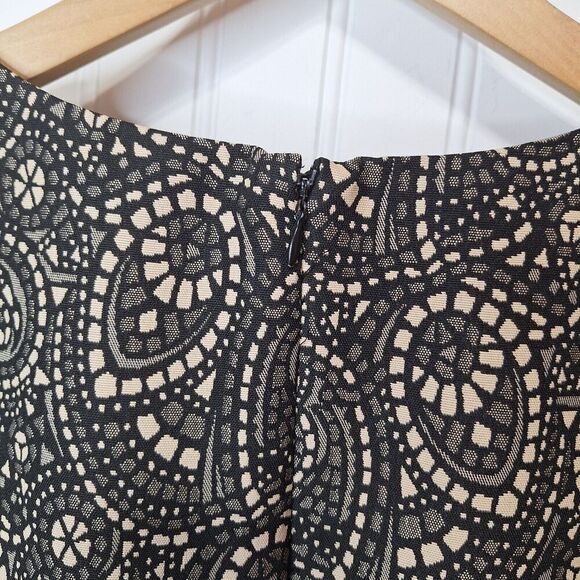 Shelby & Palmer Size 14W Black And Tan Dress Fitted Waist Pockets Office No Belt - Picture 7 of 11